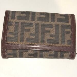 Fendi Zucca Compact Envelope Wallet